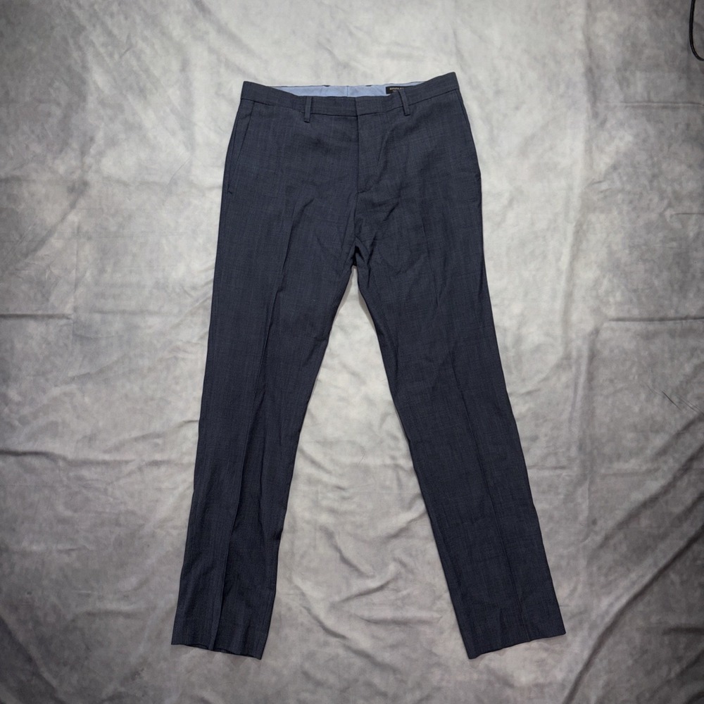 Banana Republic Modern Slim Fit Blue Wool Dress Pants 32x34 Trousers